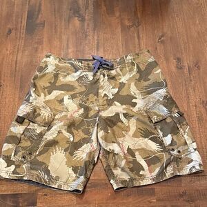 American Eagle Camouflage Cargo Swim Shorts